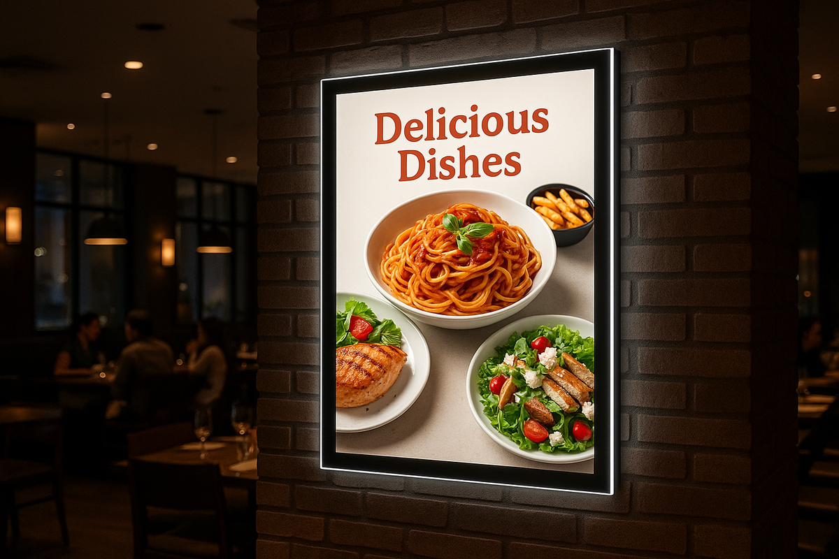 Na co zwrócić uwagę przy wyborze ramki LED do sklepu lub restauracji?