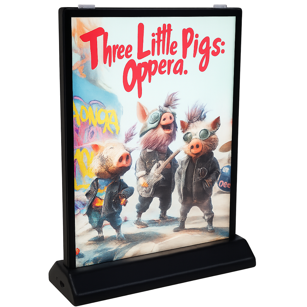 Ultra Thin Lightbox mit integriertem Powerbank – ledmesee | doppelseitig
