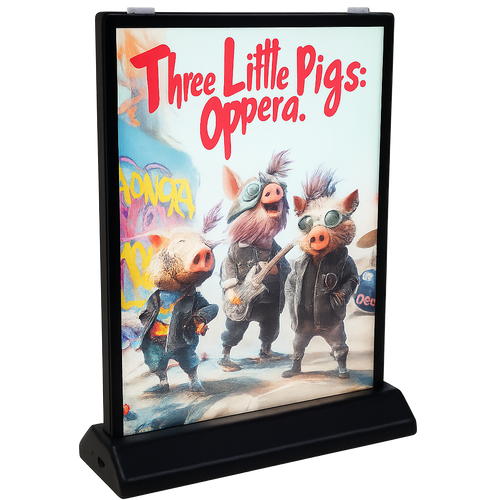 Ultra Thin Lightbox mit integriertem Powerbank – ledmesee | doppelseitig
