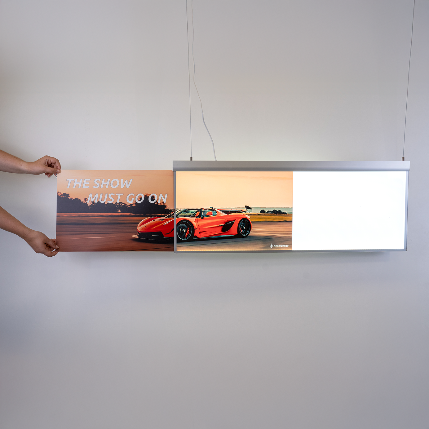 Ultra Thin Lightbox – horizontal – ledmesee | doppelseitig